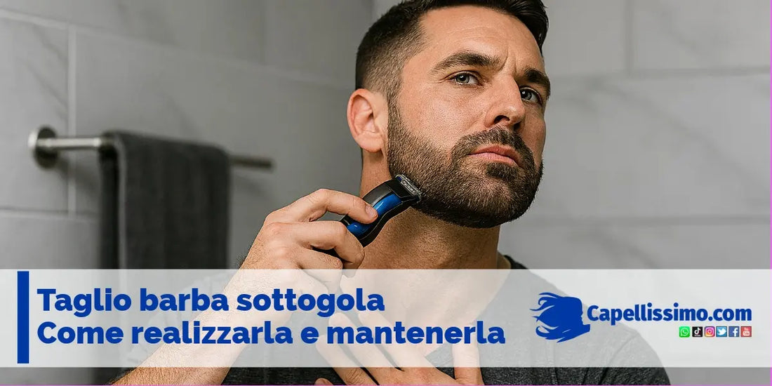 taglio barba sottogola