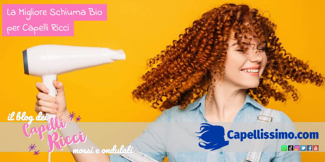 la migliore schiuma capelli ricci