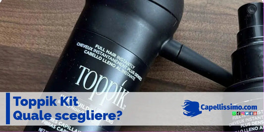 Toppik Kit quale scegliere. Fibre di cheratina e accessori