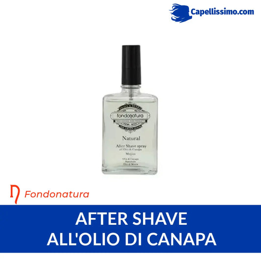 Fondonatura natural after shave all'olio di canapa