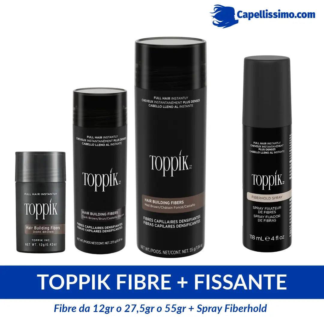 Toppik Kit fibre di cheratina e fissante spray prezzo scontato