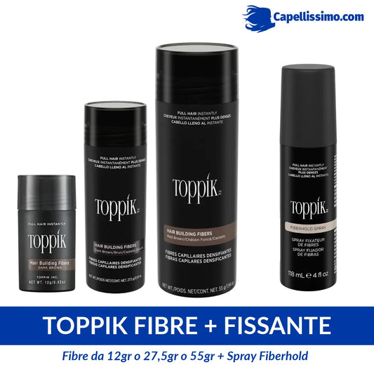 Toppik Kit fibre di cheratina e fissante spray prezzo scontato