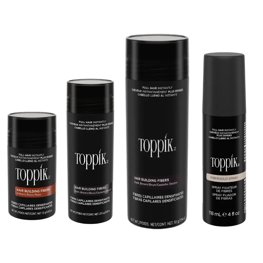 Toppik set fibre di cheratina con lacca fissante spray