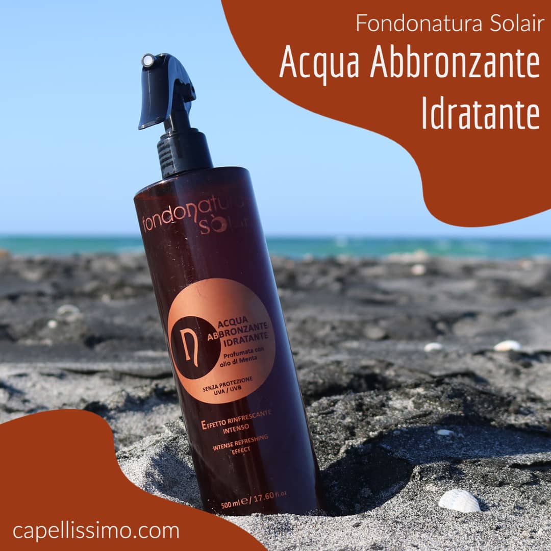 Acqua solare abbronzante fondonatura