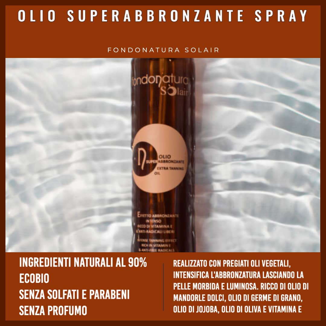 Olio solare abbronzante