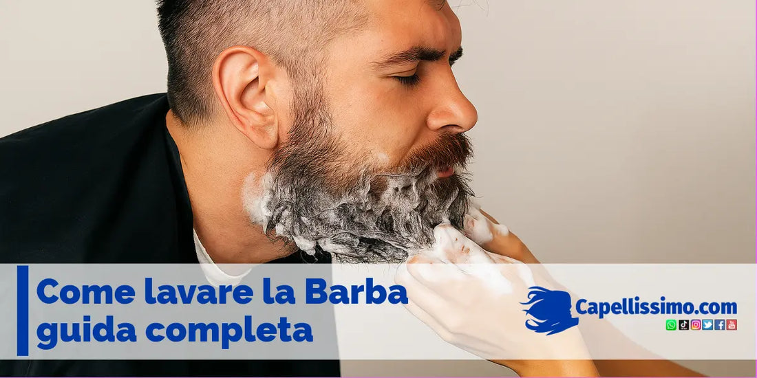 come lavare la barba