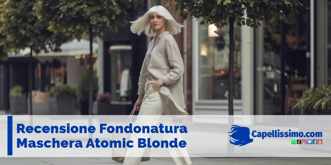 Recensione fondonatura maschera atomic blonde