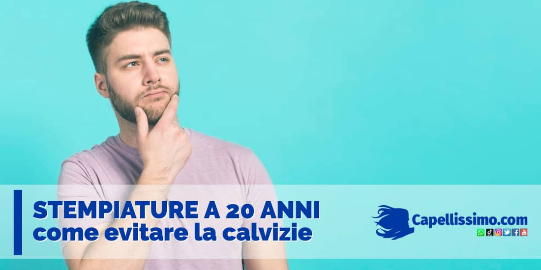 evitare diventare calvo a 20 anni