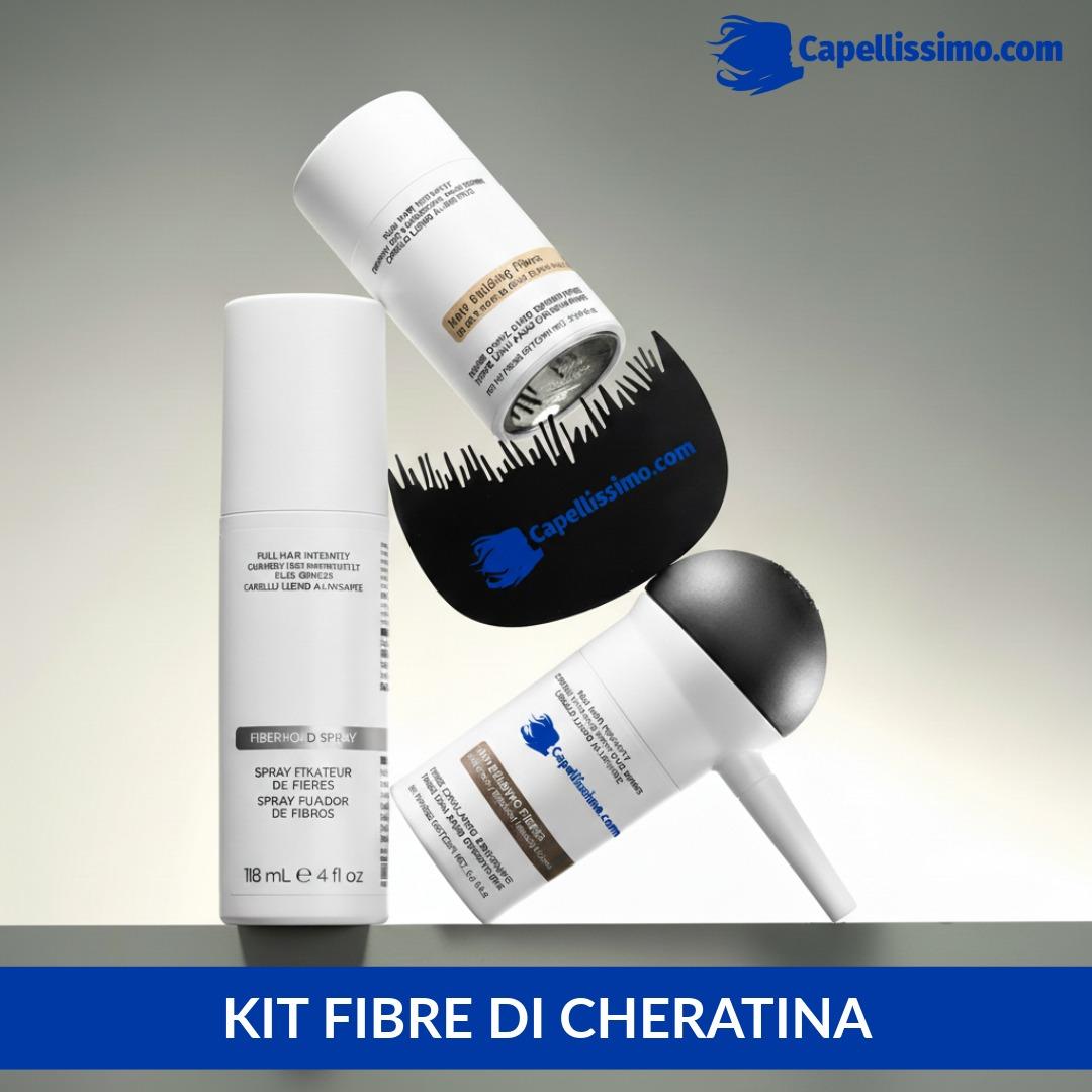 Kit fibre di cheratina e accessori