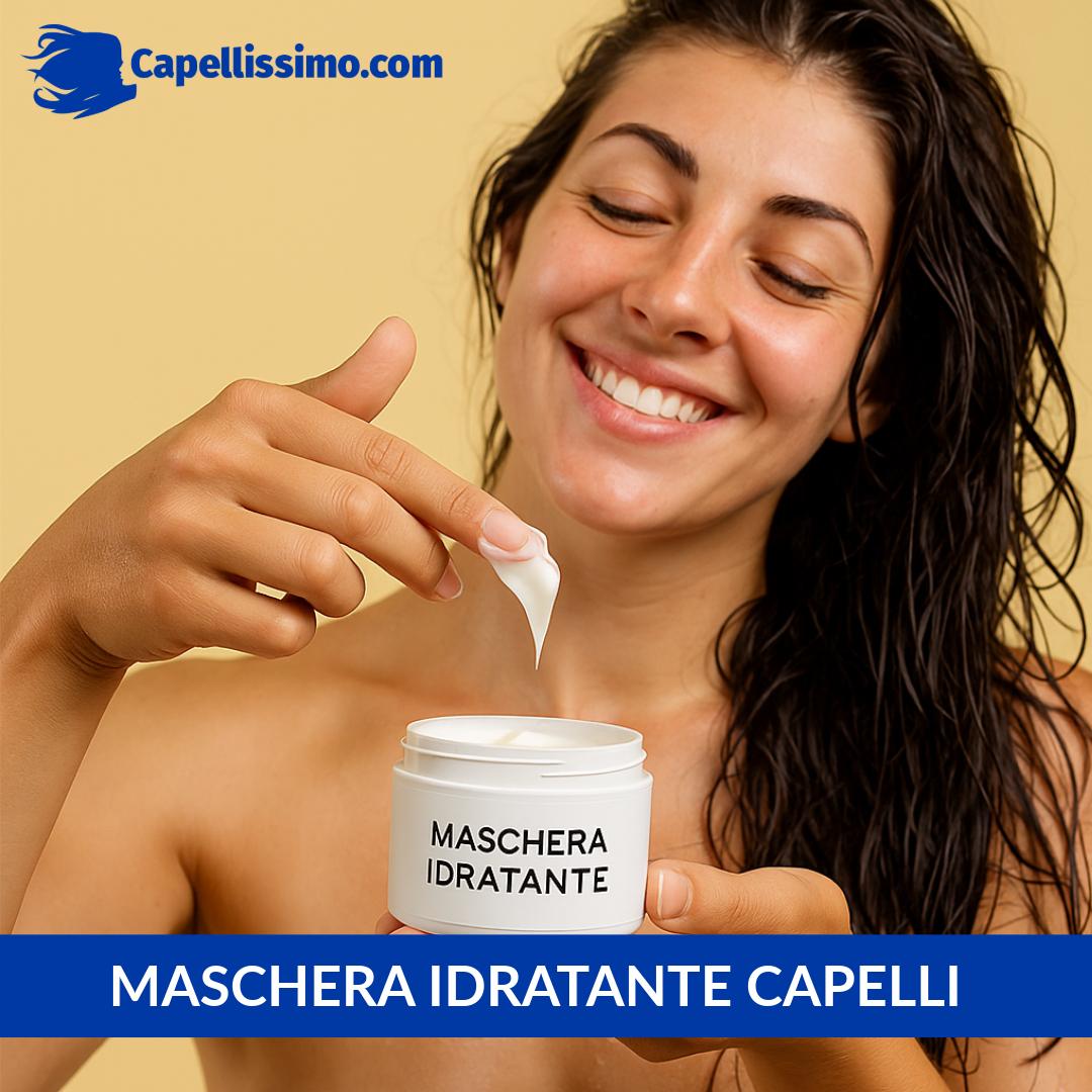 Maschera idratante per capelli