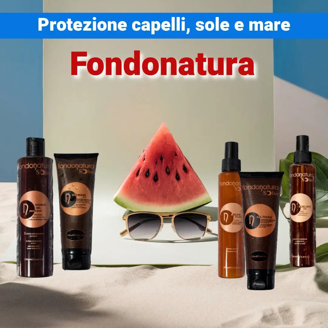 Protezione per capelli sole e mare. Fondonatura