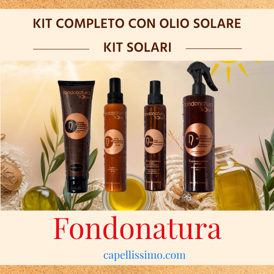 kit completo con Olio solare fondonatura