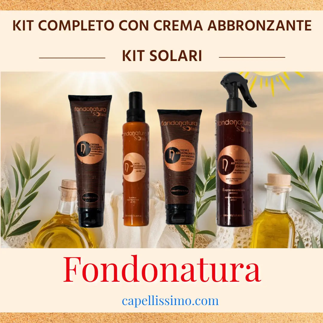 Kit completo con Crema abbronzante