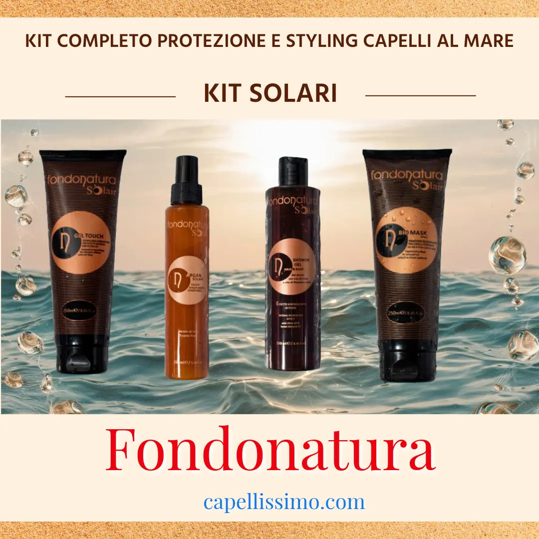 Kit completo protezione e styling capelli al mare