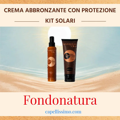 Kit fondonatura crema abbronzante con protezione