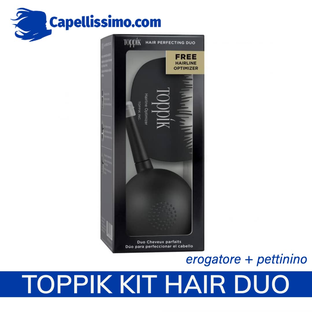 TOPPIK HAIR PERFECTING DUO. Erogatore Spray e Pettinino – capellissimo.com