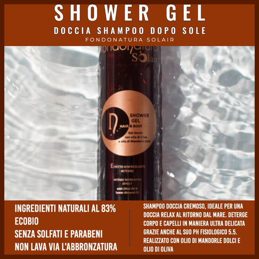 fondonatura shower gel doccia shampoo dopo sole